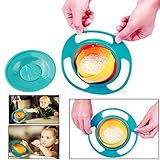 toyofmine Non Spill Feeding Toddler Gyro Bowl 360 Rotating Baby Kids Avoid Food Spilling by toyofmin