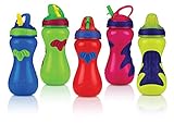 Nuby Gator Grip ID1275 Child's Sports Bottle with Built-In Drinking Straw 450 ml