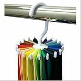 Generic Creative Plastic Hook Type Storage Holders Racks Portable Scarf Tie Racks D28