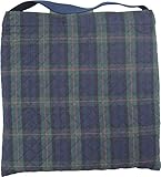 幼稚園 座布団 座布団ケース 座布団カバー(子ども用・防災頭巾入れ兼用)グリーンチェック赤ライン柄入園　入学　幼稚園　保育園　小学校