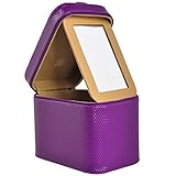 メイクボックス　コスメBOX　化粧ポーチ　化粧箱　二層　化粧品収納　洗面用具入れ　機能的　超軽量　収納抜群　ダブルファスナー　ミラー付き　取って付き　携帯便利