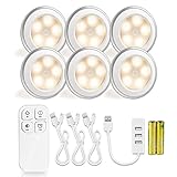 (モアパイロット)Morpilot 3個 パックライト充電式リモートコントロール 5 LED キャビネットライト ワイヤレススポットライト どこにでも取り付け可能なタップライト キャビネット クローゼ