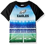 Gerber 子供服 NFL フィラデルフィアイーグルス ボーイズ 2018半袖スタジアムTシャツ ブラック 3T