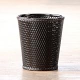 ラモントホームCarterラウンドくずかご 10.5" Diameter x 11.5"H ブラック 1859052