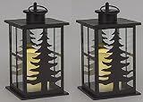 Northern Int ' l gl29382br電池式ツリー設計Candle Lantern – 数量2