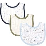 Touched by Nature Boy's Organic Muslin Bib, Blue Woodland by Nature