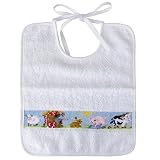 フェイラー FEILER スタイ よだれかけ BIB FARM ビブ ファーム リボン結びタイプ ホワイト【並行輸入品】