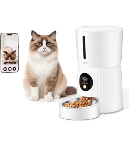 Amazon | Moizze 自動給餌器 カメラ付き 多機能 猫 犬 自動餌やり機 4L