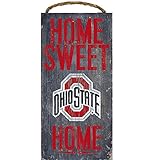 NCAA Ohio State Buckeyes 6 " x 12 "ホームスイートホーム木製看板