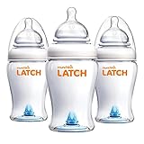 Munchkin Latch BPA-Free Baby Bottle, 8 Ounce, 3 Pack
