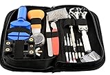 ATian 時計工具 14点ツールセット 時計修理工具 オーバーホール 電池交換 ベルト バンド 調整 洗浄