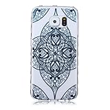 UNEXTATI Galaxy S6 Edge 対応 ケース 衝撃吸収 高品質 TPU ハード カバー 超薄型 液晶保護 脱着簡単 Samsung Galaxy S6 Edge用 Cover (ブラッ