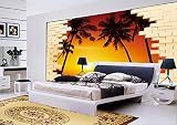 Sproud ３ Ｄ 立体壁紙サンライズサンセット Photowallpapier 3D ステレオ Tv の壁の装飾画の不織布壁紙 250 Cmx 175 Cm