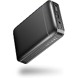 最新型 Soxono 大容量&最小型 モバイルバッテリー 10000mAh 軽量 スマホ 急速充電 QuickCharge【PSE認証済み】２台同時充電 iPhone/タブレット/Android各種対応 （ブラック）