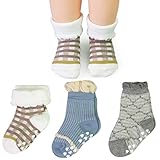 ［キロフライ］kiloflyベビー女の子のソフトコットンソックスバリューパック、3ペア、赤ちゃん学?