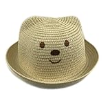 クマさん麦わら帽子　キッズ用 (クリーム) [並行輸入品]