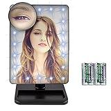 メイクアップミラー、Mom 's Love 20pcs LEDタッチ画面Lighted Vanityミラーwith Removable 10 x拡大鏡スポットミラーCosmeticミラーInclude