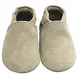 Mejaleベビー乳児幼児用靴滑り止めソフトSoledレザーモカシンpre-walker カラー: ベージュ