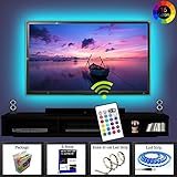 テレビLEDバックライトRGB 16色の変更防水LED照明2 Mストリップセット3 M粘着テープfor 40 " 60 " HDTV画面withリモートコントロールby IB Tech追加30 cmス