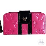 ディズニー 財布 Disney Parks Bubble Gum Pink Loungefly Wallet Minnie Loves Mickey [並行輸入品]