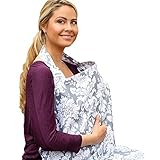 授乳 ケープ お包み ナーシング カバー 人気 ストール 外出 便利 (グレー)