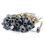 Vaorwne 50件の616E 4P4C RJ9メス携帯電話コネクターアダプター4ワイヤー 8cm