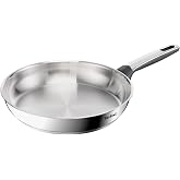 Tefal Emotion+ Frypan 28 cm, Premium Stainless Steel, 10 Years Guarantee, Metal Utensil Resistant, Induction, 4-5 People, E33