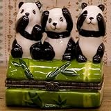 ★人気の小物入れ★ポタリー ミニ ケース （３パンダ）♪