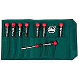Wiha 26593 Nut Driver Set, Inch with Precision Soft PicoFinish Handle in Pouch, 8 Piece [並行輸入品]