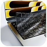 【2枚入り】MacBook Air 13.6/15 Pro 14/16 キーボードカバー ブラッククリア TPU製 超薄 バックライト対応 指紋が目立ちにくい マット加工 黄ばみにくい 防塵 防水 M2/M3/M4/M5対応 A3112 A3401 A3185 A3403 A3186 A3113 A3114 A2681 A2941