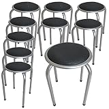 10脚セット　丸イス　会議椅子 オフィスチェアー シルバー　 lh-4000 sr-10