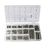 224pcs Stainless Steel Cross Recessed Pan Head Machine Bolts Nuts with Flat Gaskets Kit [並行輸入品]