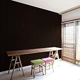 はがせるDIY壁紙シール + ハリーステッカー 粘着付き ダークブラウンウッド こげ茶 約50cm巾×15m巻
