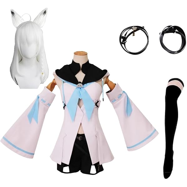Amazon.co.jp: GGcosplay 魔法少女ホロウィッチ！ 白上フブキ コスプレ