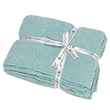 【KASHWERE】カシウェア スローブランケット 単色 BLANKET SOLID THROW T-30-17-52 テンダーブルー（135×183cm） [並行輸入品]