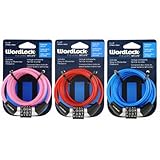 Word Lock Inc cl-458-as柔軟なスチール4ダイヤルケーブルロック、4 '