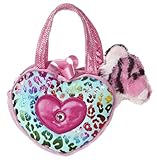 Plush Fancy Pal Pink Shimmery Unicorn Pet Bag with Music Note by Aurora by Aurora