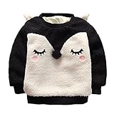 Cutelove　ボトムシャツ　セーター　Tシャツ ラウンドネック　キツネ　トップス　ロングスリーブ　長袖　綿　男の子　女の子　ベビー　ボイズ　ガールズ　赤ちゃん　幼児　春　秋　冬　可愛い　ファッショ