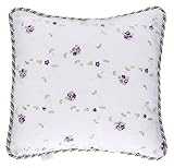 Glenna Jean Penelope Floral Embroidery Pillow, Lavender/Mint/White by Glenna Jean