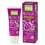 R.O.C.S. ロックスPRO ジュニア(6～12才) ベリーミックス味【ミネラル配合】虫歯予防 こども歯みがき 74g