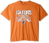 NCAA Florida Gators Baseball Bats半袖快適カラーTシャツ、XXL、Burntオレンジ