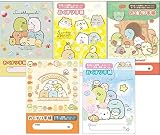 【５種セット】お薬手帳 すみっコぐらし（てづくりぬいぐるみ・ねこ・とかげのお家・パンきょうしつ・うみっコ）