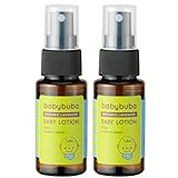 babybuba (ベビーブーバ) ベビーローション 【 ベビー オーガニック ローション 】 保湿 スプレータイプ ベビースキンケア 日本産 全身 リラックス効果 (0ヵ月～) 50ml 【2本セッ