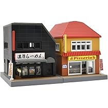 新品未使用　ジオラマ19点まとめ売り　橋　駅前公園　町工場　駅前商店　Nゲージ Nゲージ】ストラクチャー（ジオラマ）の建コレ「駅前商店」を