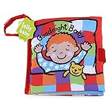 JOLLYBABY 布の絵本 さわって発見 動物いっぱい 英語付き (夜)