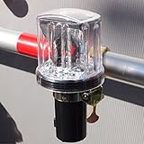 色いろソーラー工事灯/単管等取付金具セット・幅80mm（点滅・青）