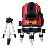 Fukuda 5ライン レーザー墨出し器+エレベーター三脚セット EK-489DP 4垂直・1水平 自動セルフレベリング 防塵・防水 レーザーライン フクダ 墨出し器