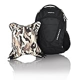 Obersee Oslo Diaper Bag Backpack with Detachable Cooler, Black/Camo by Obersee