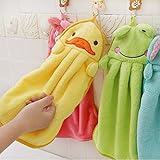 2PCS Cute Animal Microfiber Kids Children Cartoon Absorbent Hand Dry Towel Lovely Towel For Kitchen 