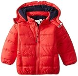 Pumpkin Patch Baby Boys' Zip Thru Puffer Jacket with Hood Blazing Red 12 18 Months [並行輸入品]